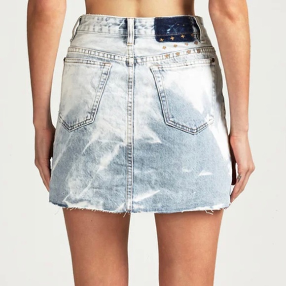 Ksubi Hi Line Mini Mile Jean Skirt Size 24 - Picture 2 of 5
